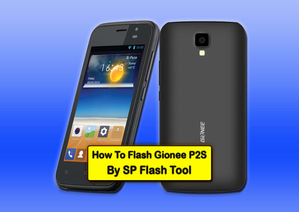 how to flash gionee p2s