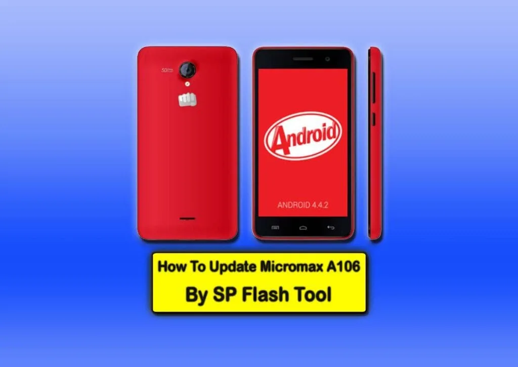 how to update micromax a106