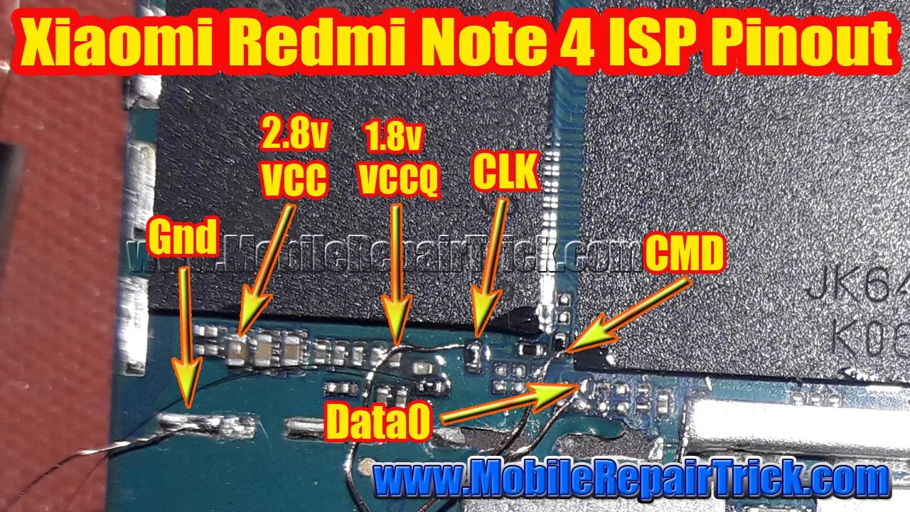 xiaomi note 4 isp pinout