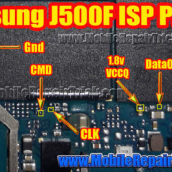 Samsung J5 2015 Isp Pinout | Samsung J500F Isp Pinout | Samsung J500F Isp Test Point