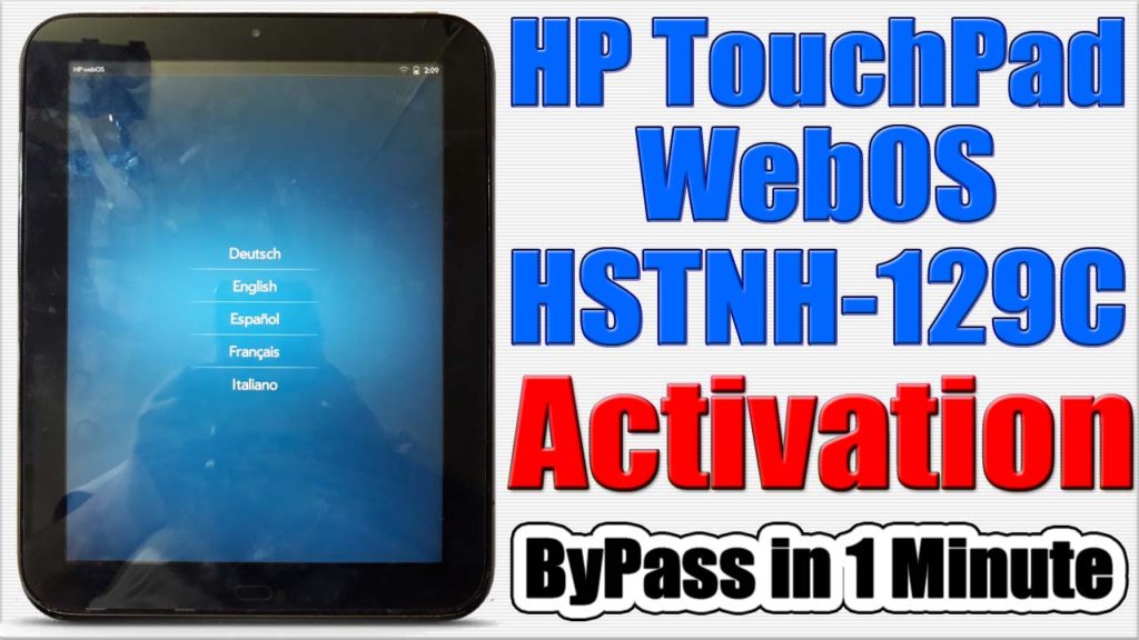 factory reset hp touchpad