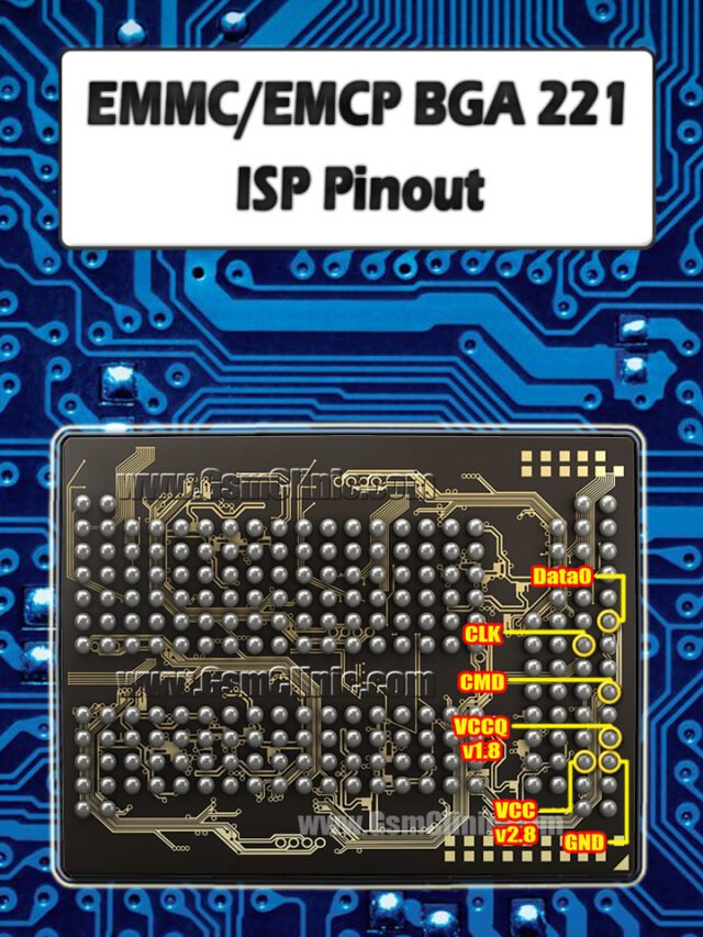 Emmc BGA 221 Isp Pinout